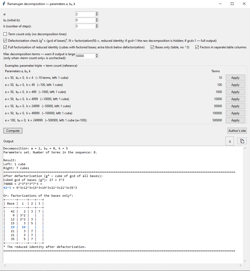 Sample GUI window (English)